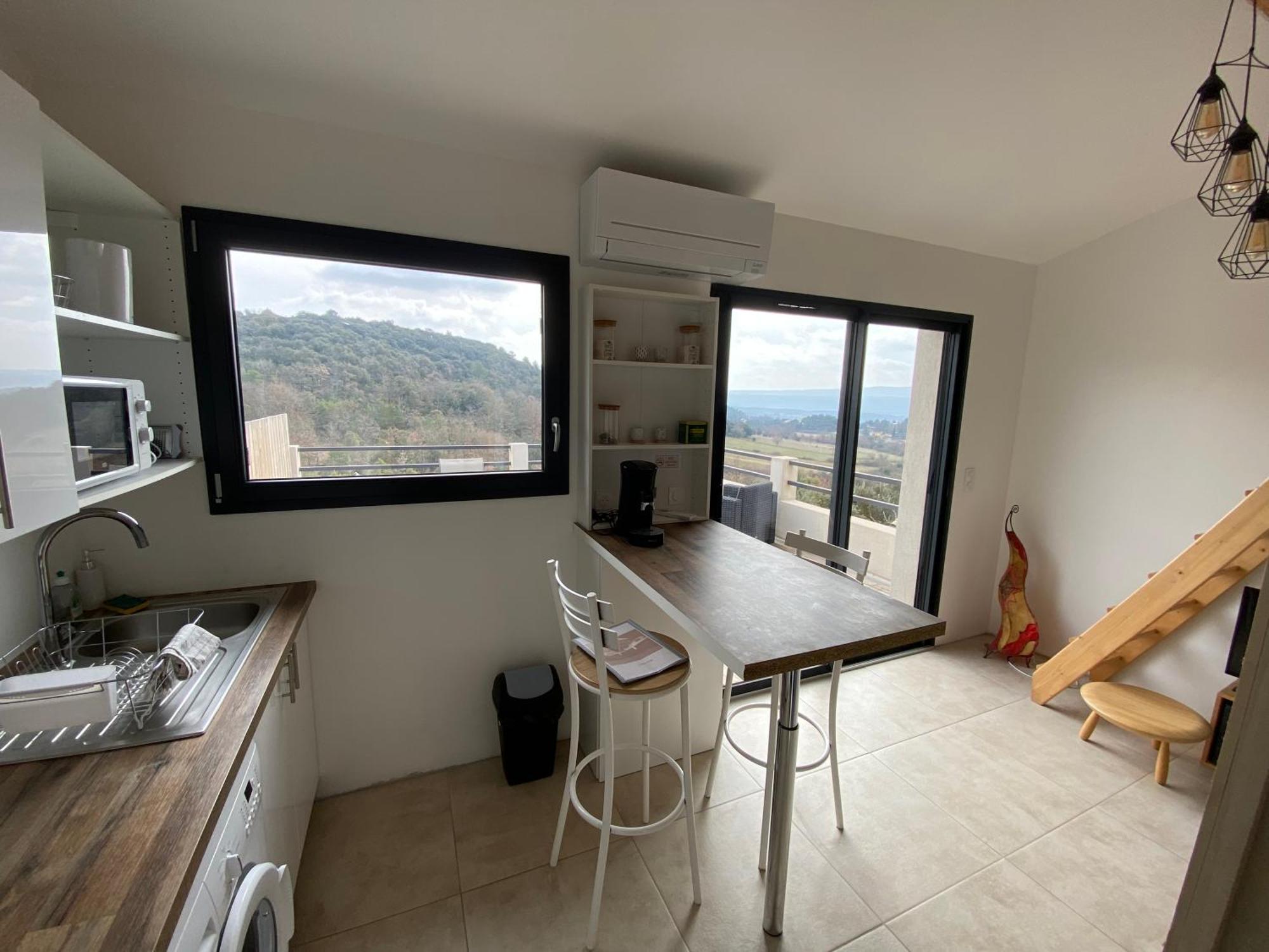Studio Au Calme, Grande Terrasse Avec Vue Vallee Ginasservis Exterior photo